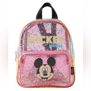 Zara Mickey Mouse Glitter Mini Backpack